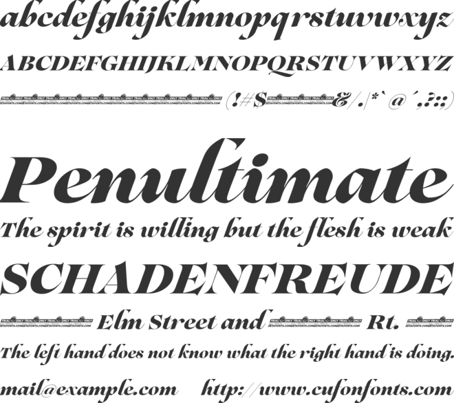 Lovelace Script Trial font preview