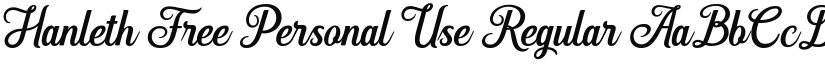 Hanleth Free Personal Use font download
