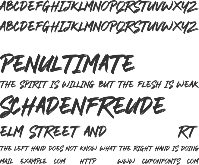 RODAMAS font preview