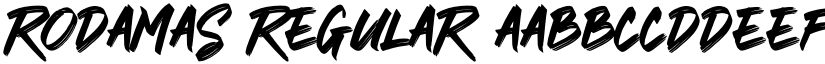 RODAMAS Regular font