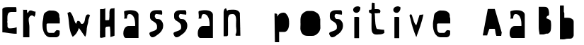 CrewHassan positive font