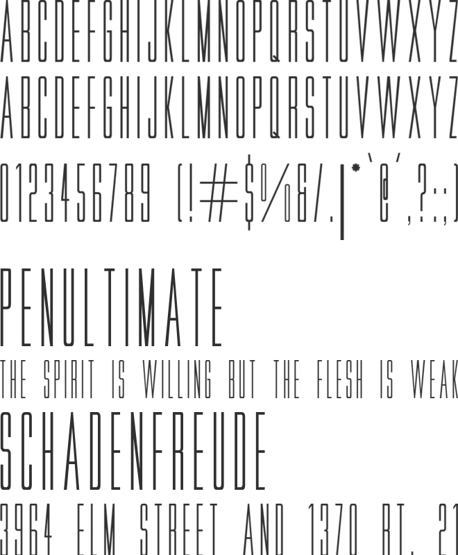 Movie Letters font preview