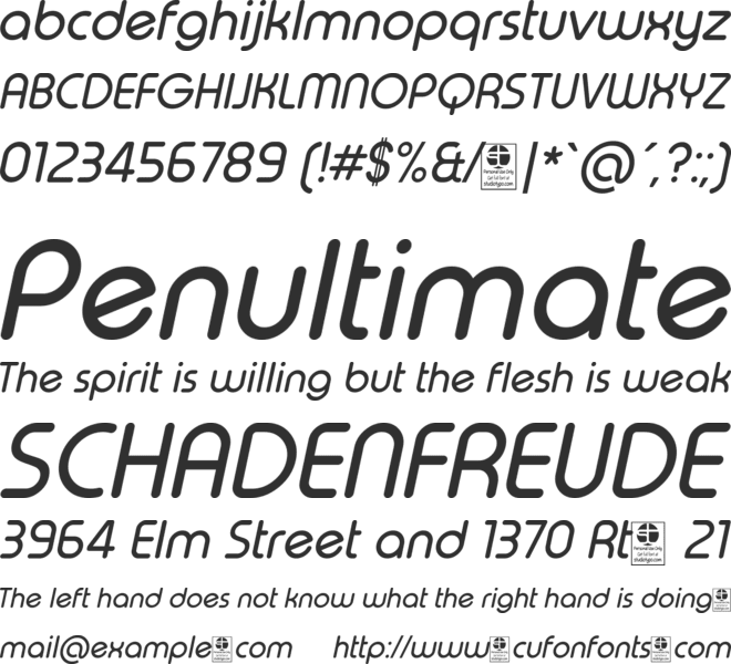 Typo Round font preview