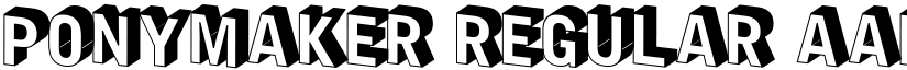 PonyMaker Regular font