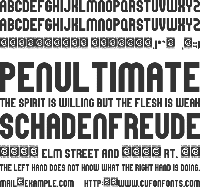 High Mount font preview