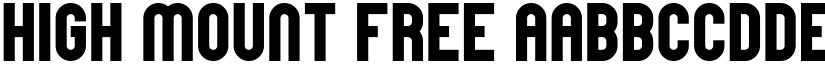 High Mount Free font