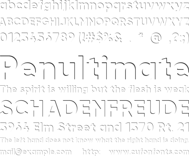 airment font preview