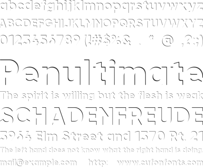 airment font preview