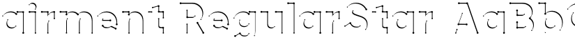 airment RegularStar font