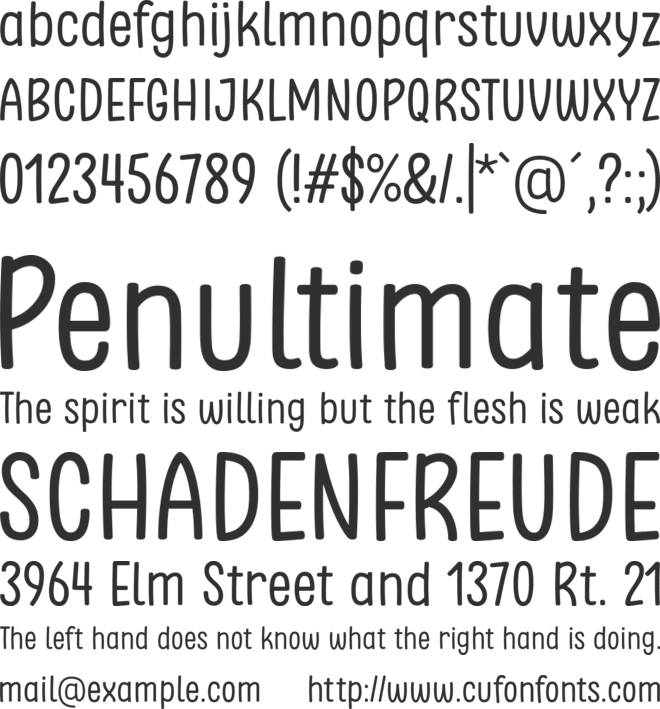 Clambake October Six font preview