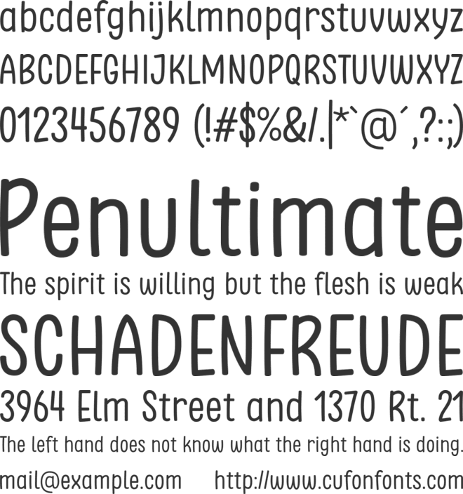 Clambake October Six font preview