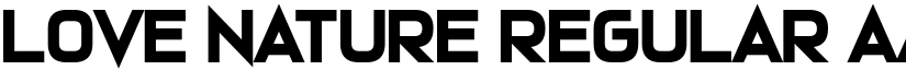 Love Nature Regular font