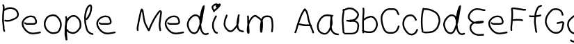 People Medium font