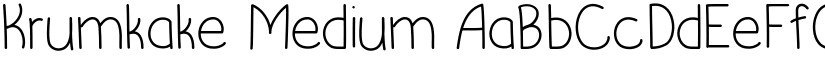 Krumkake Medium font