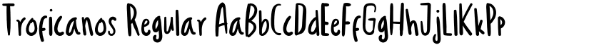 Troficanos Regular font