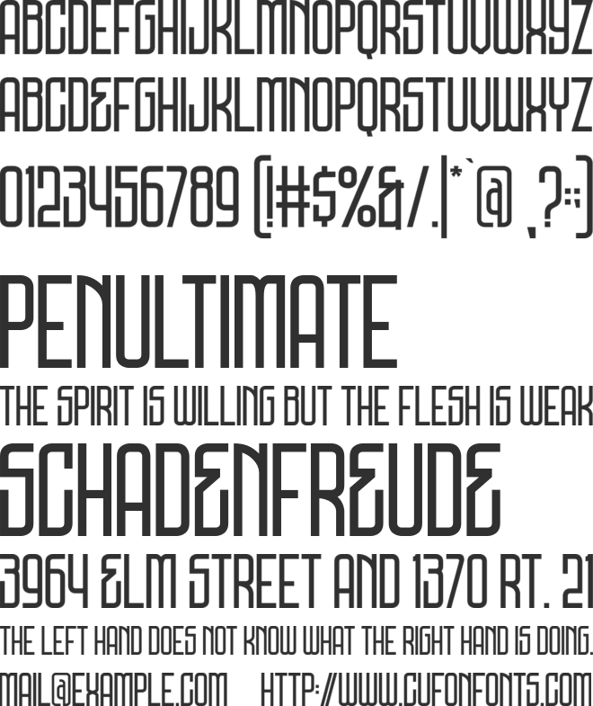 DNS Gibsons One font preview