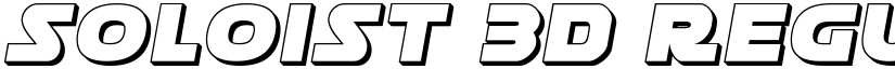 Soloist 3D Regular font