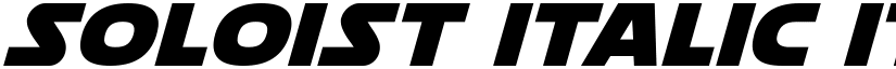 Soloist Italic Italic font