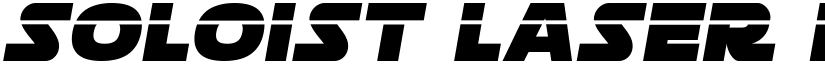 Soloist Laser Regular font
