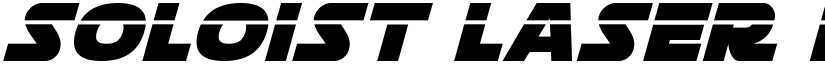 Soloist Laser Italic Italic font