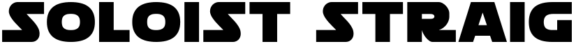 Soloist Straight Regular font