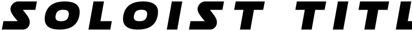 Soloist Title Regular font