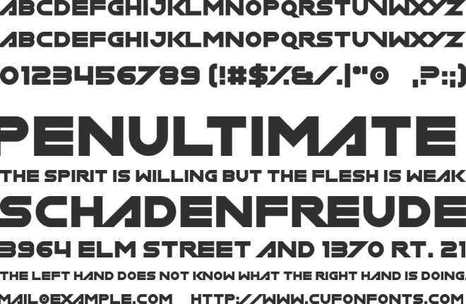 Miamagon font preview