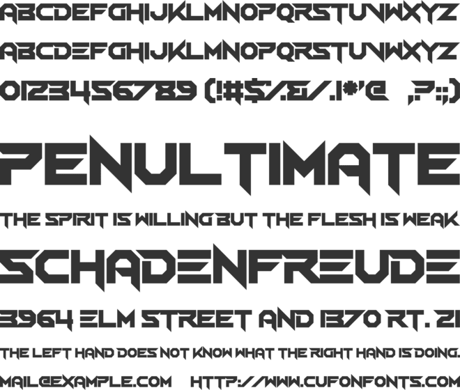 Vermin Verile font preview