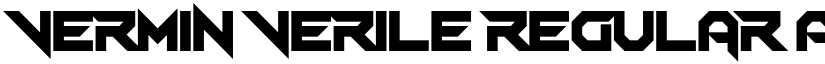 Vermin Verile Regular font