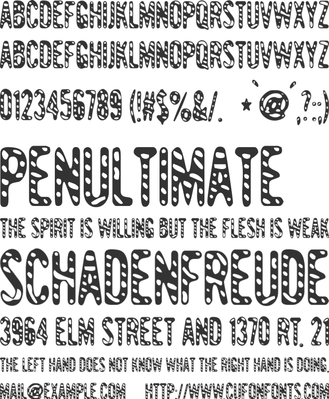 Giant Tigers font preview