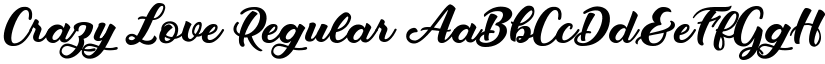 Crazy Love Regular font