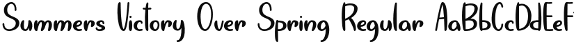 Summers Victory Over Spring font download