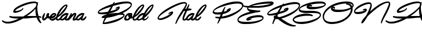 Avelana Bold Ital PERSONAL USE Regular font