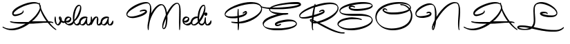 Avelana Medi PERSONAL USE Regular font