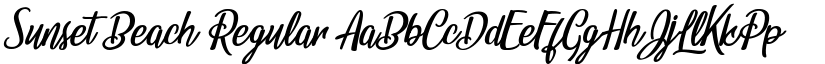 Sunset Beach Regular font