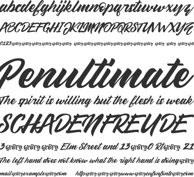 Sellwyne font preview