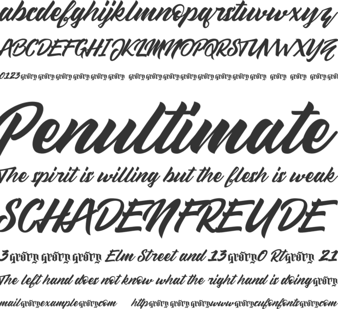 Sellwyne font preview