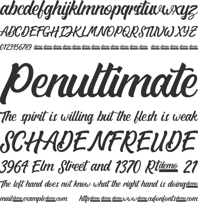 Matane Personal Use Only font preview