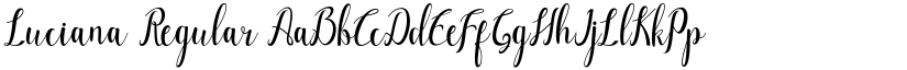 Luciana Regular font