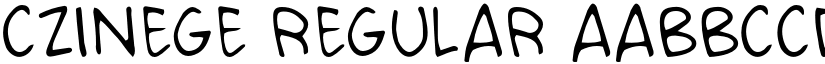 CZINEGE Regular font