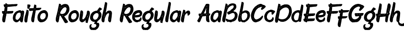 Faito Rough Regular font