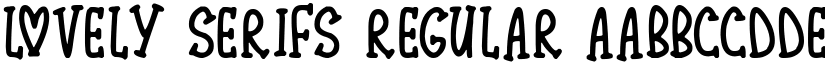 Lovely Serifs font download