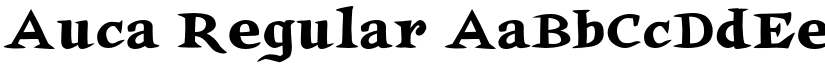 Auca Regular font