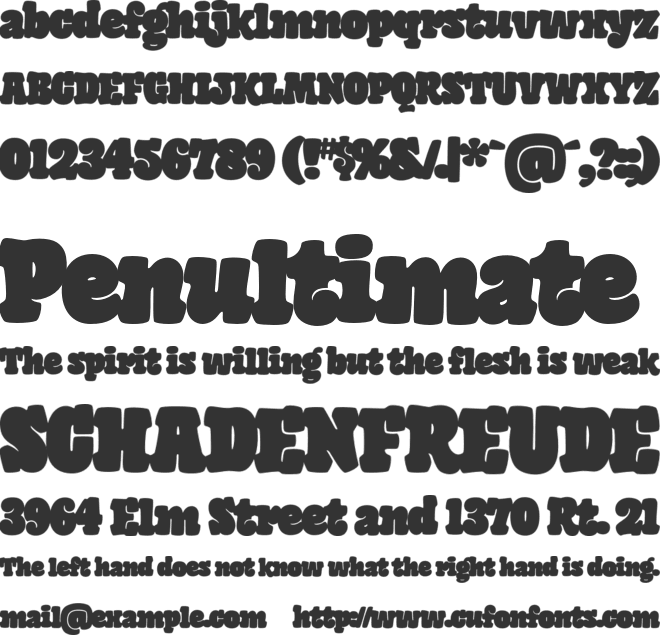 Giant Head OT font preview