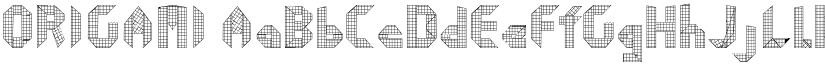 ORIGAMI font