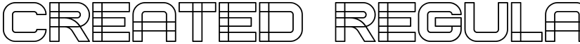 Created Regular font