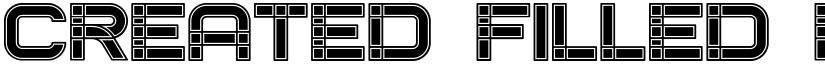 Created Filled Regular font