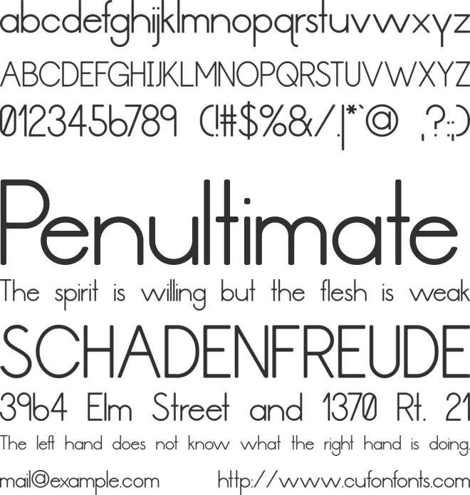 The Second Choice font preview