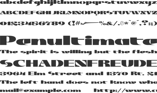 JMH Jezail font preview