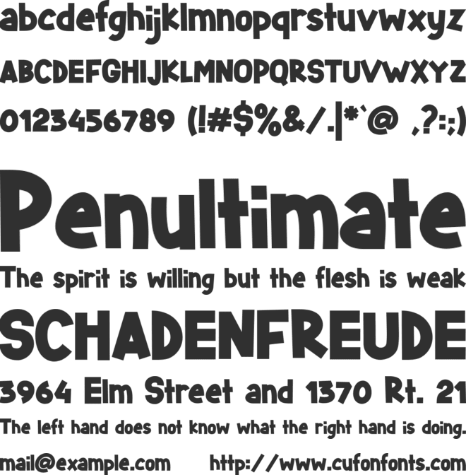 Starlight Personal font preview